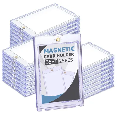 Immagine prodotto di 25 supporti magnetici per carte da collezione - protezione per collezionisti