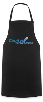 Produktbild von Spreadshirt Stromberg Logo Capitol Versicherung Kochschürze, One size, Schwarz
