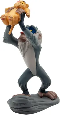 Imagen del producto de Figura Rafiki Y Simba Pride Rock El Rey León Disney 10 cms