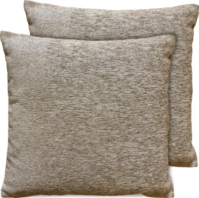 Produktbild von 2er Set Kissenhüllen 45x45 cm beige meliert als weiche Dekokissen