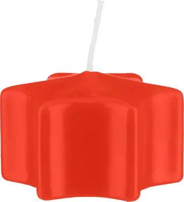 Produktbild von Sternkerzen Schwimmkerzen Paprika Hellrot 35 x Ø 60 mm, 16 Stück