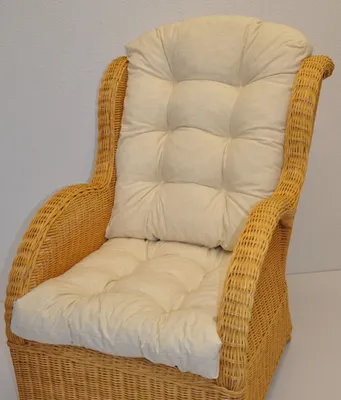 Produktbild von - Polster / Kissen / Ersatzpolster für Rattan Ohrensessel / Rattansessel , Color beige