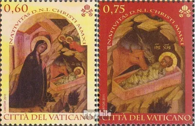 Produktbild von Briefmarken Vatikanstadt 2011 Mi 1728-1729 (kompl.Ausg.) gestempelt Weihnachten Gemälde