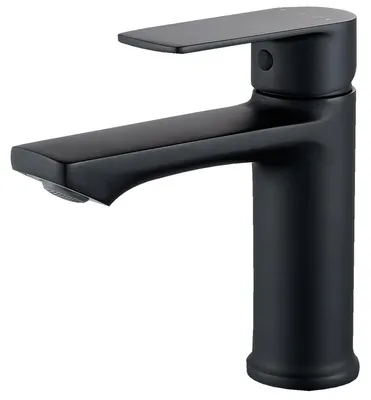 Immagine prodotto di Miscelatore monocomando opaco nero, 96 mm, con attacco per tubo flessibile