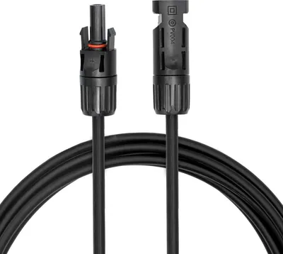 Produktbild von 10m 6mm² Solarkabel Verlängerung PV Verbindungskabel Solarstecker Schwarz