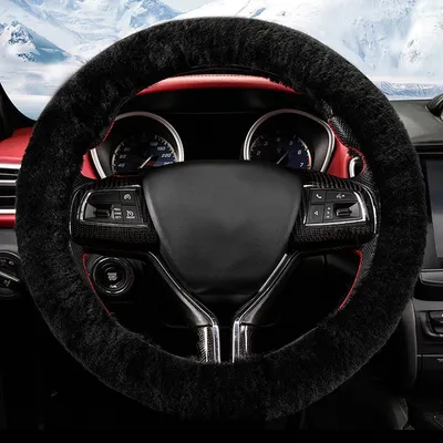 Imagen del producto de Funda de volante universal de felpa para coche