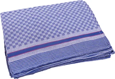 Produktbild von Grubentuch blau-rot 50 x 100 cm : blau / grau kariert : 100% Baumwolle 100 g/Stück