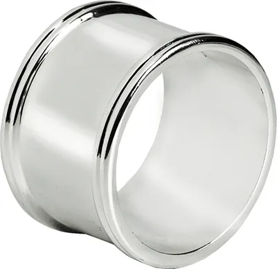 Produktbild von 6er Set Serviettenringe Madrid, edel versilbert, anlaufgeschützt, Durchmesser 4 cm