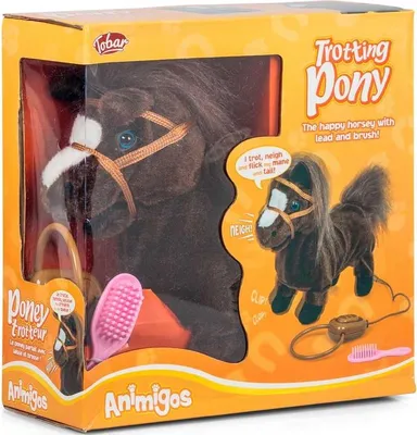 Produktbild von Tobar Spielzeugpferd Animigos Trotting Pony mehrfarbig 26 cm