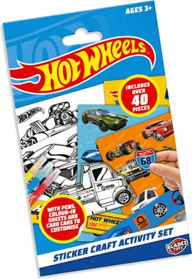Produktbild von Hot Wheels Aufkleber-Aktivitätsset