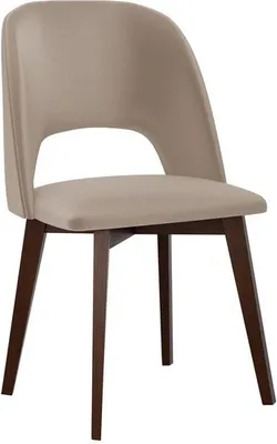 Immagine prodotto di Sedia da pranzo imbottita AFTON 7 - noce / beige