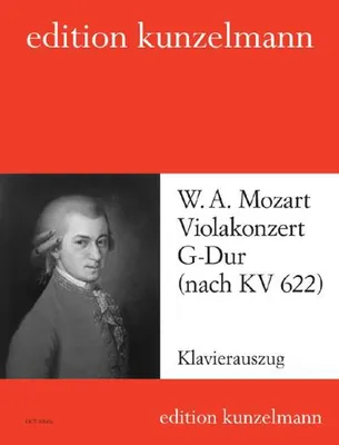 Produktbild von Violakonzert G-Dur nach dem Klarinettenkonzert KV622für Viola und Klavier