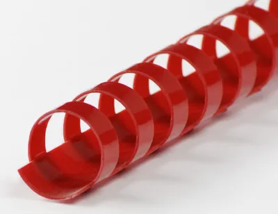 Produktbild von Plastikbinderücken 21 Ringe 4,5mm rot