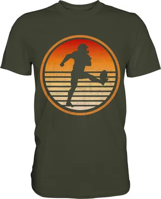 Produktbild von Retro American Football T-Shirt – Urban Khaki / L