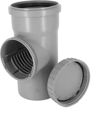 Obrázok produktu pre Filter pre dažďové rúry DN 100 Ø 110 mm Sivá revízna rúra so sitom Filter pre dažďové rúry Filter pre žľaby Čistiace potrubie Odvodňovací systém Žľaby pre dažďové rúry