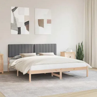 Immagine prodotto di Maison Exclusive - Letto con testiera imbottita Grigio scuro 180 x 200 cm