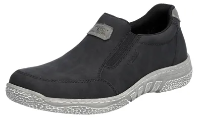 Productafbeelding van Rieker heren slippers, model 03553-00, kleur zwart, maat 41
