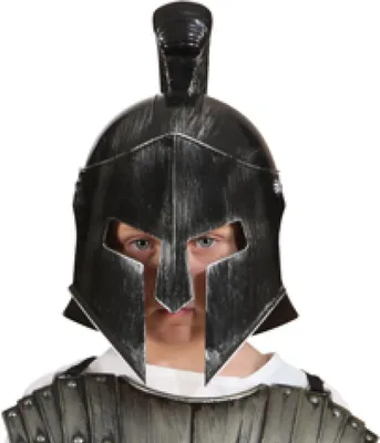 Produktbild von O49044-49041 Kinder Gladiatorenhelm Gladiatoren Helm silber
