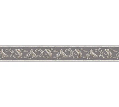 Produktbild von A.S. Création selbstklebende Bordüre Only Borders barock silber 5,00 m x 0,08 m