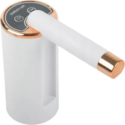 Image de Verk 27519 Pompe électrique pour bouteille d'eau USB, blanc