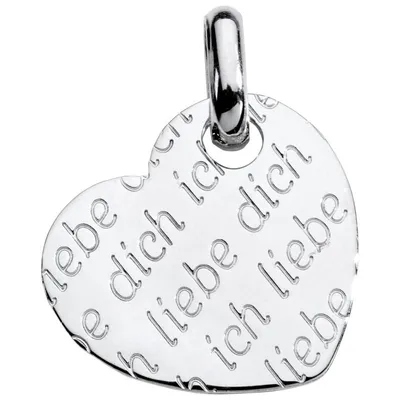 Produktbild von Basic Silber SL23 Damen Anhänger Herz Silber
