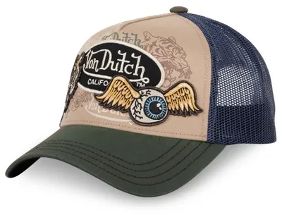 Produktbild von Von Dutch Originals Trucker Cap - PATCHES beige