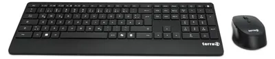 Obrázek produktu pro TERRA Desktop 4000 Wireless AES [DE] USB černá sada klávesnice a myši Copilot, rozložení QWERTZ, 105 kláves,