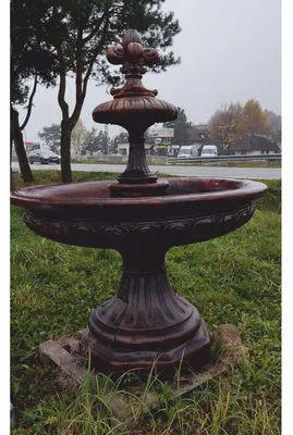 Obrázek produktu pro Casa Padrino Secesní fontána hnědá Ø 150 x v. 180 cm - Nádherná zahradní fontána