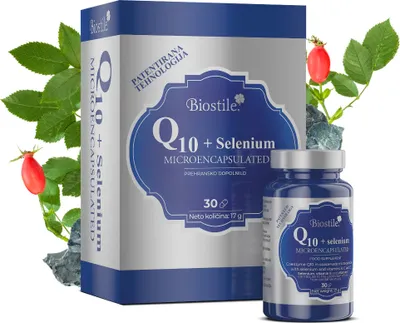 Produktbild von Biostile Q10 + Selen – mikrokapslovaný, posiluje imunitní systém a zdraví buněk