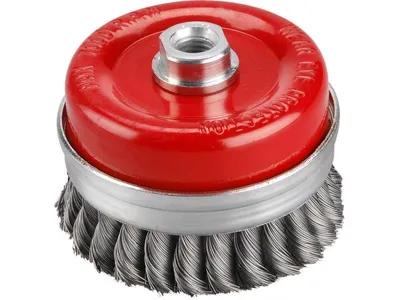 Produktbild von Extol Craft (17010) rotierende Bürste, Becher geflochten, ?100mm, Welldraht S 0,5mm, M14x2mm