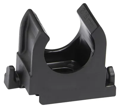 Productafbeelding van Buisclip van Kunststof, Zwart, 16 Mm, 50 Stuks