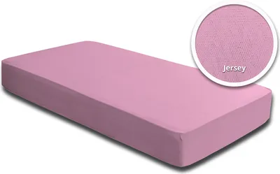 Produktbild von Spannbettlaken Babybett Kinder rosa 60 x 120 cm - 70 x 140 cm Jersey Baumwolle