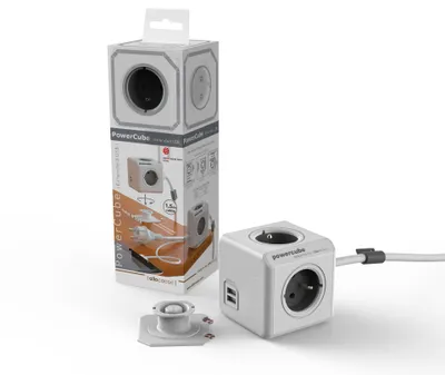 Obrázok produktu pre Allocacoc PowerCube Extended USB E(FR), 1.5m, 1,5 m, Typ E, CE, KEMA, RoHS, 4 AC zásuvky/AC zásuviek, 16 A, 230 V