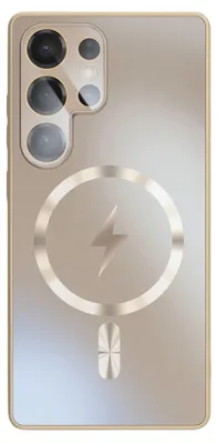 Image de Coque de téléphone MagSafe, charge magnétique, protection de l'objectif, compatible avec le Samsung Galaxy S26 Ultra 5G, couleur or