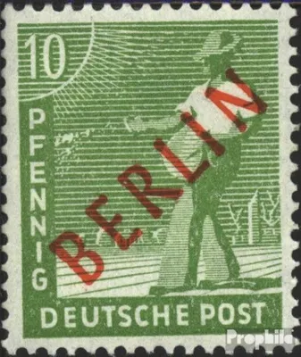 Produktbild von Briefmarken Berlin (West) 1949 Mi 24 gestempelt Rotaufdruck