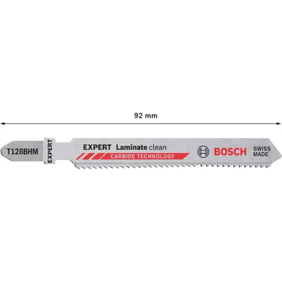 Produktbild von 3 BOSCH EXPERT Laminate Clean T128BHM Stichsägeblätter