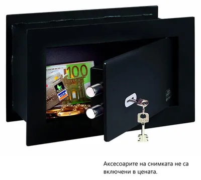 Produktbild von BURG-WÄCHTER Wandtresor PointSafe PW 2 S mit Schlüssel, zum Einmauern