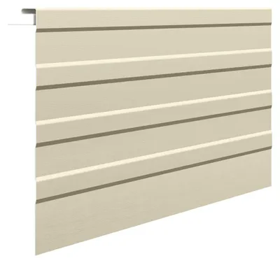 Produktbild von VILO Fronto SVP-19 - Fassadenleiste Groß Kunststoff - Siding Außenverkleidung Profil - 3,05 m - Cremeweiß