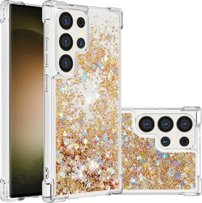 Produktbild von Samsung Galaxy S25 Ultra Hülle - Coverup Liquid Glitzer Back Cover - Gold