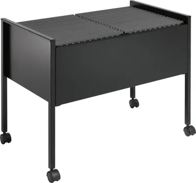 Zdjęcie produktu dla DURABLE Wózek na teczki zawieszkowe ECONOMY DUO 100 A4, Czarny, 308201