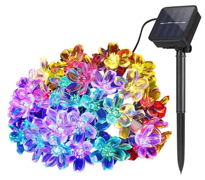 Immagine prodotto di DIWUJI, catena luminosa solare, 6,5 metri, 50 LED colorati