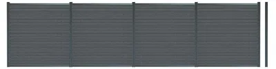 Produktbild von HOME DELUXE WPC Sichtschutzzaun CALLADO PREMIUM 4 x Element + 6 x Pfosten - Höhe: 185 cm | WPC Zaun, Sichtschutzzaun WPC, Gartenzaun WPC, WPC Sichtschutz, WPC Zaunelemente, WPC Trennwand, WPC Sichtschutzwand, WPC Gartenzaun, WPC Windschutz, witterungsbeständiger Sichtschutz,