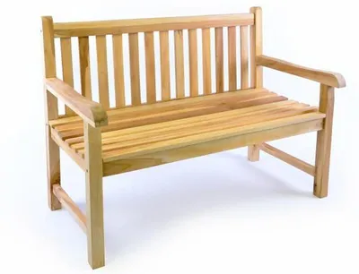 Zdjęcie produktu dla Ławka ogrodowa 2-osobowa drewniana 120 cm