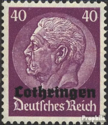 Produktbild von Briefmarken Lothringen (Dt.Bes.2.WK.) 1940 Mi 12 postfrisch Hindenburg