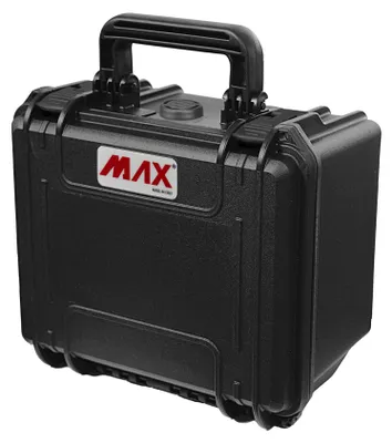 Zdjęcie produktu dla MAX MAX235H155.079, wodoodporna walizka, czarna.