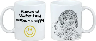 Immagine prodotto di Cane da acqua romagnolo - Tazza con cane, tazza allegra per gli amanti dei cani, regalo personalizzato del marchio Art-Dog