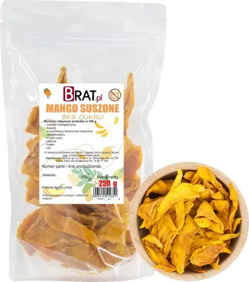 Zdjęcie produktu dla Mango suszone bez cukru 250g