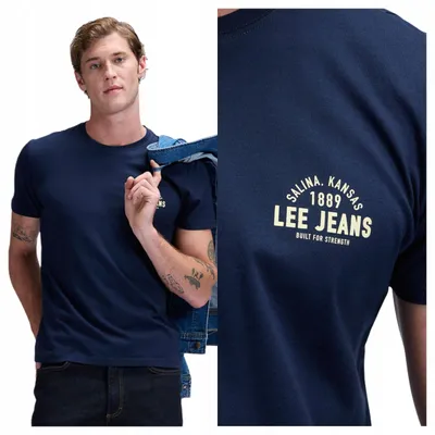 Obrázek produktu pro Lee | Pánské tričko s malým logem, barva Rivet Navy, model 112376517, velikost S