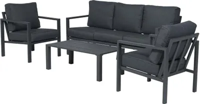 Produktbild von Springs Loungeset - 4-teilig - carbon black - reflex black