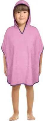 Produktbild von Frottee-Poncho - Größe 5 - 8 Jahre - Rosa,Lila